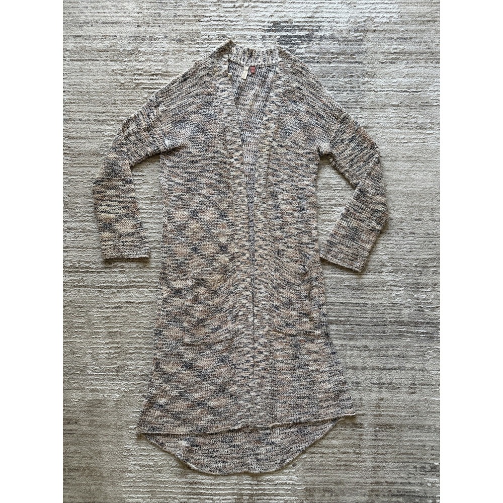 Pilcro Anthropologie Cardigan Multicolor Sz M Duster Space-Dyed Silhouette Knit